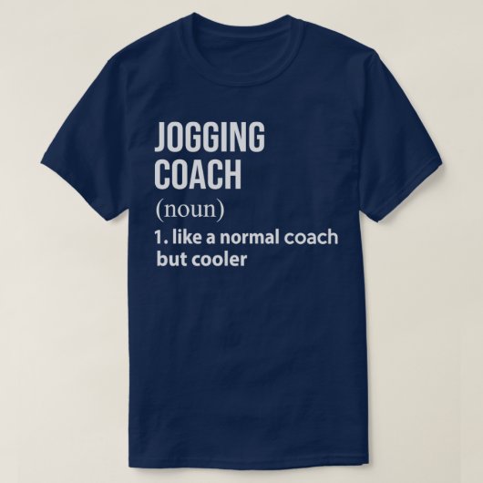 Joggen Coach wie ein normaler Coach, aber cooler T-Shirt (Design vorne)