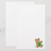 Joggen, der einen Bären läuft Briefpapier (Vorne/Hinten)