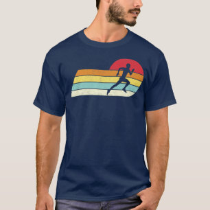 Joggen, der Retro-Distrestierten Stil Vintag ausfü T-Shirt
