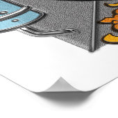 Joggen-Hamster-Rollenscheibe für Käfighund Poster (Ecke)