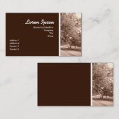 Joggen im Park Visitenkarte (Vorne/Hinten)