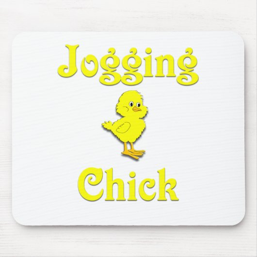 Joggen-Küken Mousepad (Vorne)