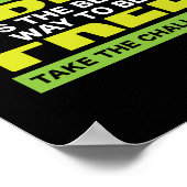 Joggen Motivierend Support Tasse-Throw-Pil anschli Poster (Ecke)