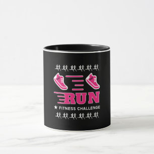 Joggen Motivierend Unterstützung erhalten Tasse
