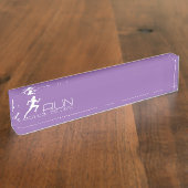 Joggen Namensplakette (Seite)