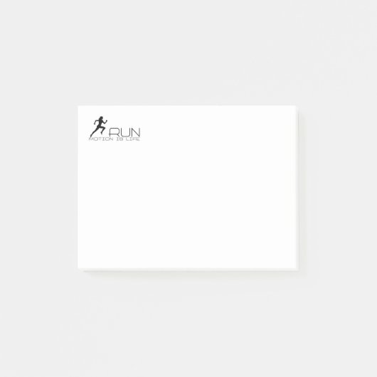 Joggen Post-it Klebezettel (Vorderseite)