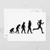 Joggen Postkarte (Vorne/Hinten)