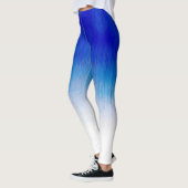 Joggen Royal Blue Ice Rain Design Leggings (Links)