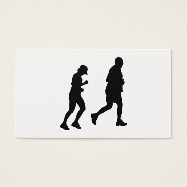 Joggen Silhouette (Vorderseite)