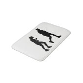 Joggen Silhouette Badematte (Schrägansicht)