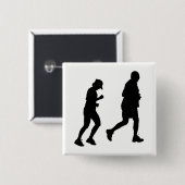 Joggen Silhouette Button (Vorne & Hinten)