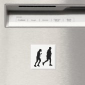 Joggen Silhouette Magnet (In Situ (Geschirrspüler))