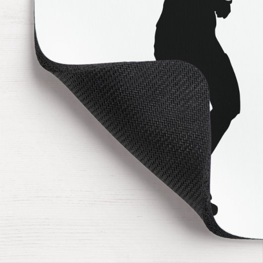 Joggen Silhouette Mousepad (Ecke)
