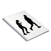 Joggen Silhouette Notizblock (Rechte Seite)