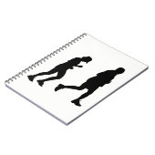 Joggen Silhouette Notizblock (Linke Seite)