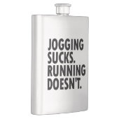 Joggen Sind zum Kotzen. Lauf nicht. Flachmann (Rechts)
