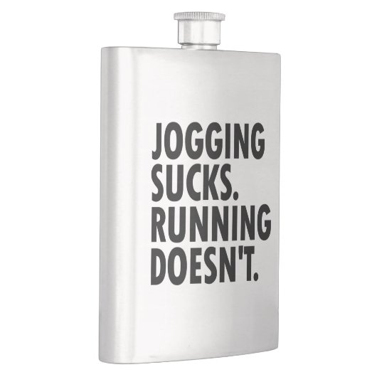 Joggen Sind zum Kotzen. Lauf nicht. Flachmann (Rechts)