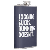 Joggen Sind zum Kotzen. Lauf nicht. Flachmann (Rechts)