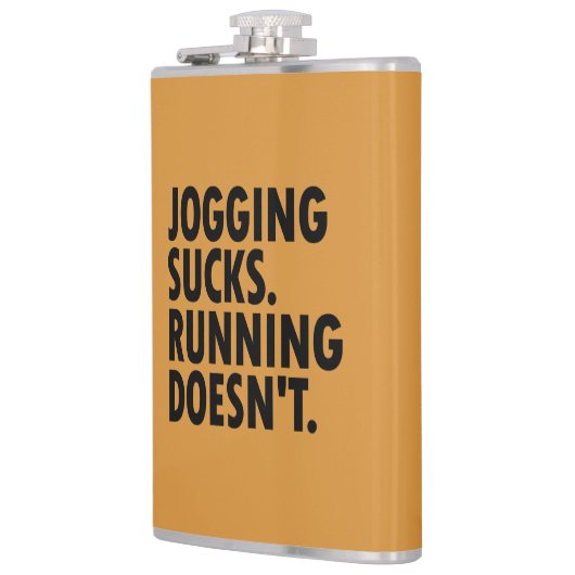Joggen Sind zum Kotzen. Lauf nicht. Flachmann (Links)