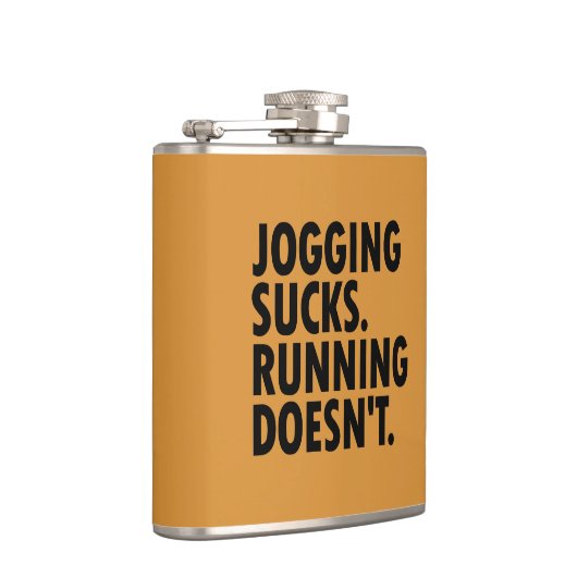 Joggen Sind zum Kotzen. Lauf nicht. Flachmann (Rechts)