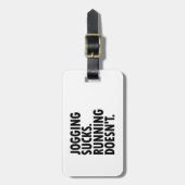 Joggen Sind zum Kotzen. Lauf nicht. Gepäckanhänger (Vorderseite vertikal)