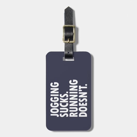 Joggen Sind zum Kotzen. Lauf nicht. Gepäckanhänger (Vorderseite vertikal)