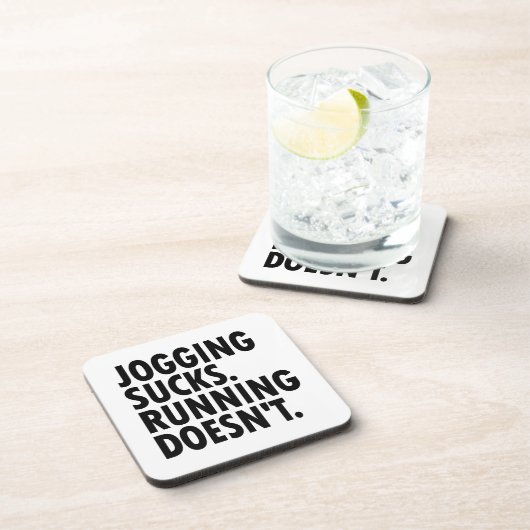 Joggen Sind zum Kotzen. Lauf nicht. Getränkeuntersetzer (Rechte Seite)