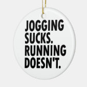 Joggen Sind zum Kotzen. Lauf nicht. Keramikornament (Links)