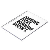 Joggen Sind zum Kotzen. Lauf nicht. Notizblock (Linke Seite)