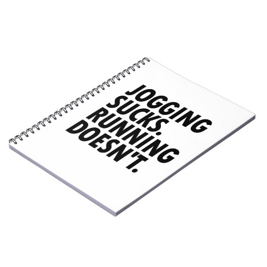 Joggen Sind zum Kotzen. Lauf nicht. Notizblock (Linke Seite)