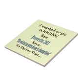 Joggen Spaß Fliese (Seite)