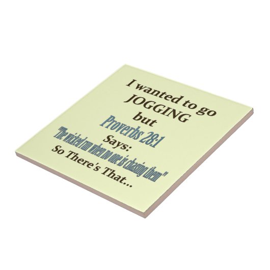 Joggen Spaß Fliese (Seite)