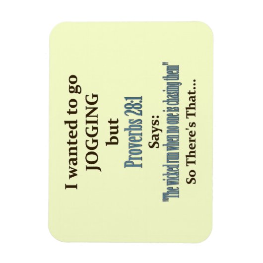 Joggen Spaß Magnet (Vertikal)