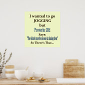 Joggen Spaß Poster (Küche)