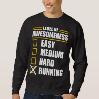 Joggen-Sprichwort für Joggerläufer Sweatshirt