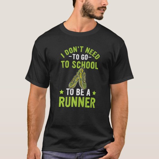 Joggen-Sprichwort für Runner T-Shirt (Vorderseite)