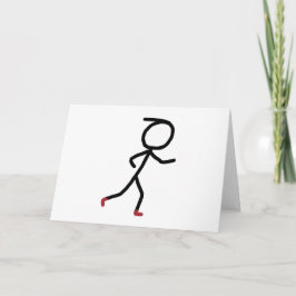Joggen Stickman Karte