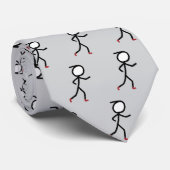 Joggen Stickman Krawatte (Gerollt)