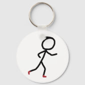 Joggen Stickman Schlüsselanhänger (Rückseite)
