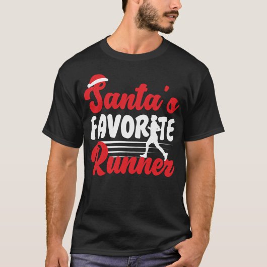 Joggen Weihnachten als Favorit T-Shirt (Vorderseite)