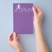 Joggendes Mädchen Flyer (Handgriff)