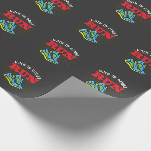 Joggengeschenkläufer - einfacher Betrieb Geschenkpapier (Ecke)