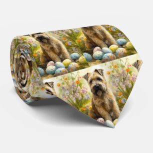 Jogger-Hund mit Ostereiern Krawatte