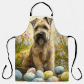 Jogger-Hund mit Ostereiern Schürze (Vorderseite)