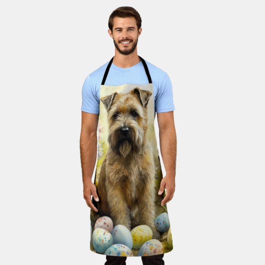 Jogger-Hund mit Ostereiern Schürze (Getragen)