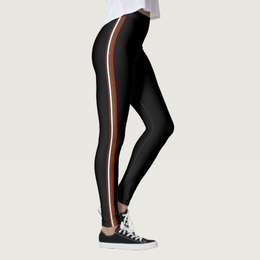 Jogger Pants im Herbst Stripmuster Leggings (Rechts)