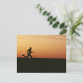 Jogger Postkarte (Stehend Vorderseite)