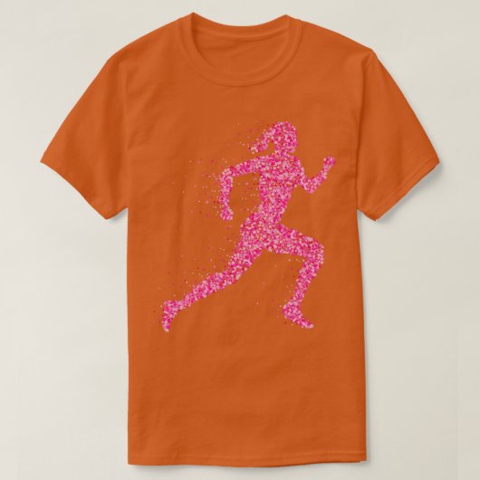 Jogger Runner Fitness Marathon T-Shirt (Design vorne)