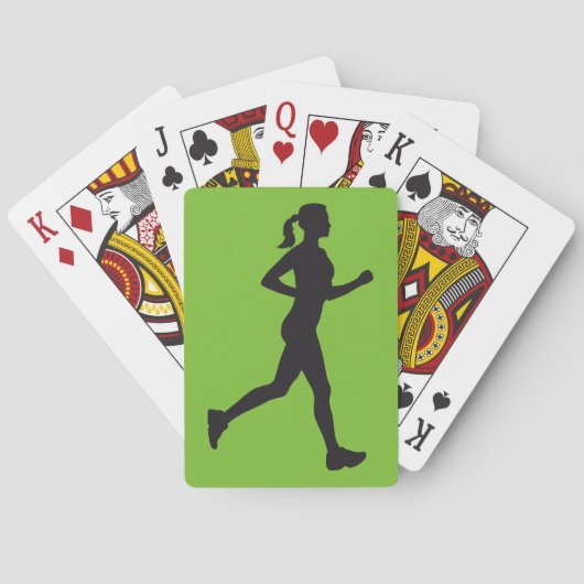jogging woman spielkarten (Rückseite)