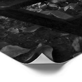 Jogglin' Board in Schwarz und Weiß Poster (Ecke)